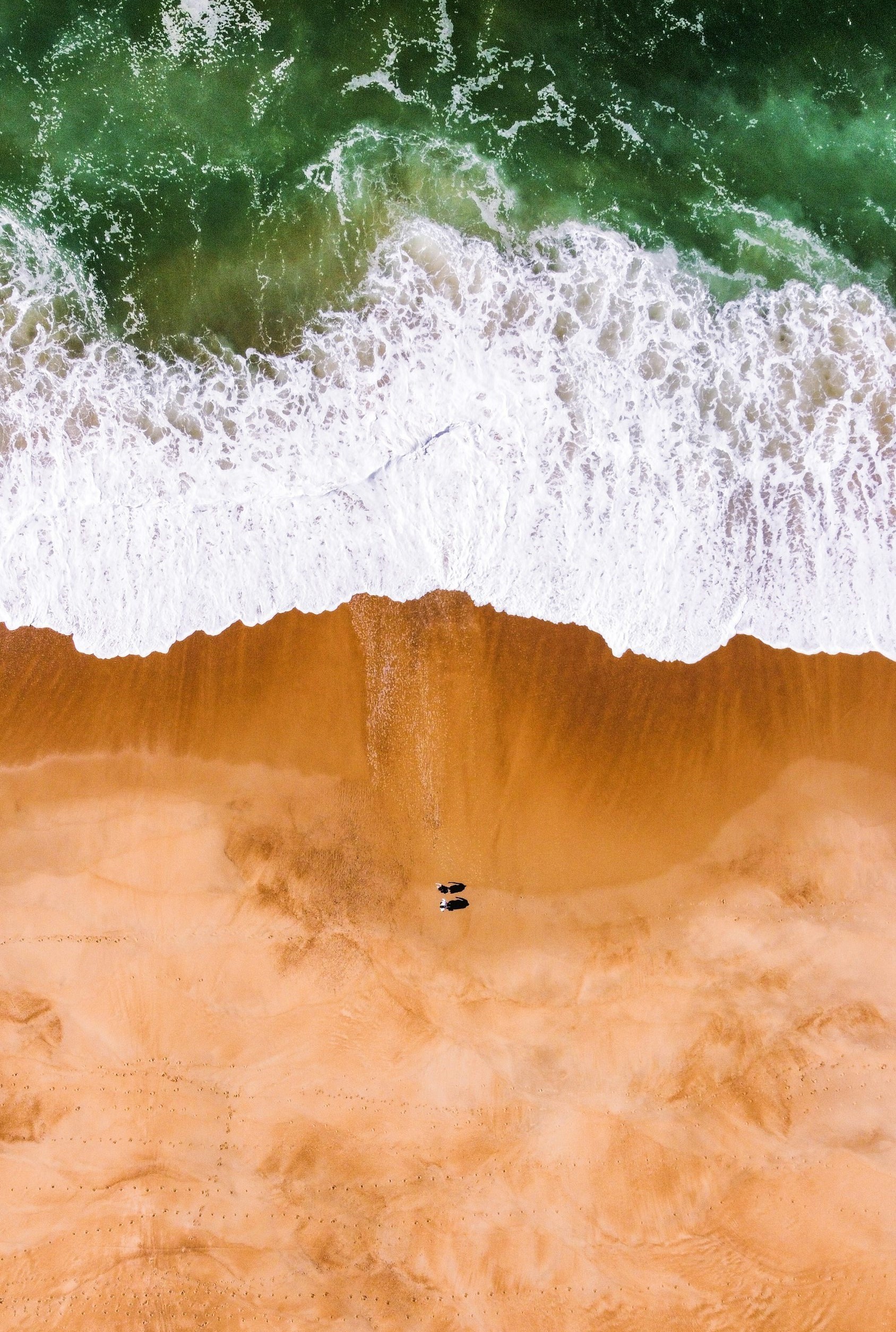 Plage d'hossegor vue par un drone